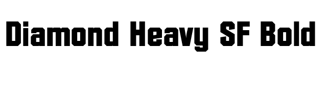 Diamond Heavy SF Bold font preview