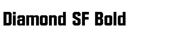 Diamond SF Bold font preview