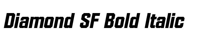 Diamond SF Bold Italic font preview