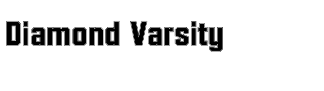 Diamond Varsity font preview