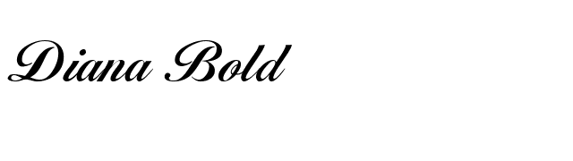 Diana Bold font preview