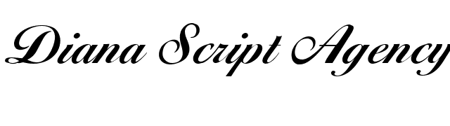 Diana Script Agency Bold Plain001.000 font preview