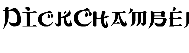 DickChamberlainsDeathF font preview