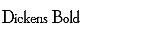 Dickens Bold font preview