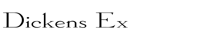 Dickens Ex font preview