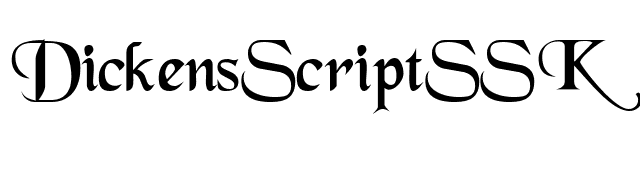 DickensScriptSSK font preview