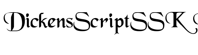 DickensScriptSSK Regular font preview