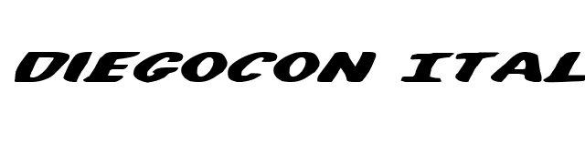 DiegoCon Italic font preview