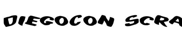 DiegoCon Scrambled font preview