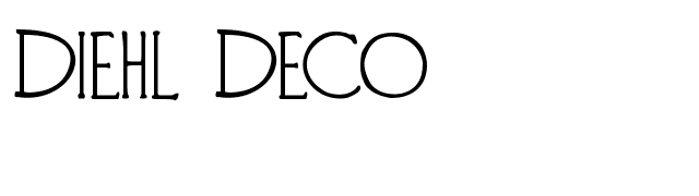 Diehl Deco font preview