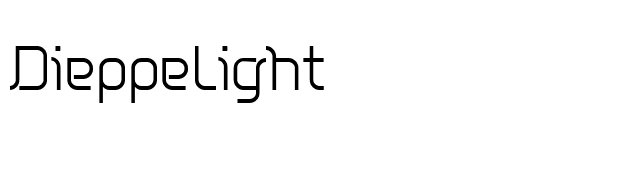 DieppeLight font preview