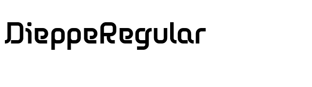 DieppeRegular font preview