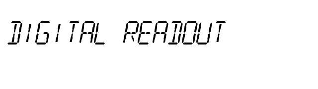 Digital Readout font preview