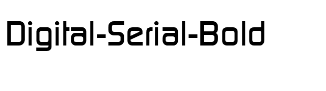 Digital-Serial-Bold font preview