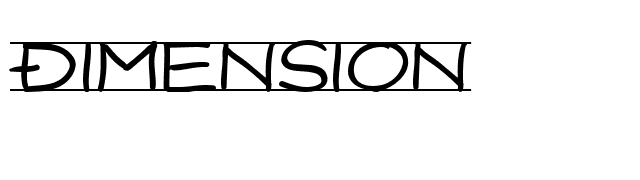 Dimension font preview