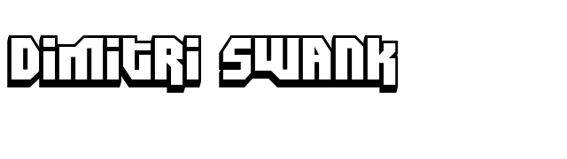 Dimitri Swank font preview