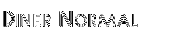 Diner Normal font preview