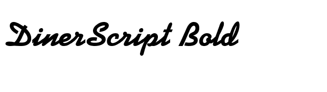 DinerScript Bold font preview