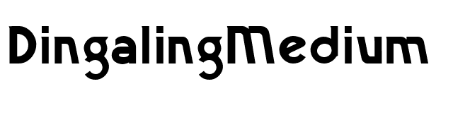 DingalingMedium font preview