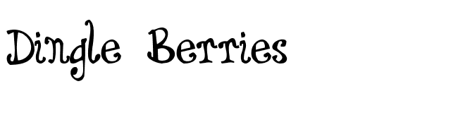 Dingle Berries font preview