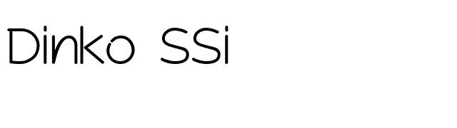 Dinko SSi font preview