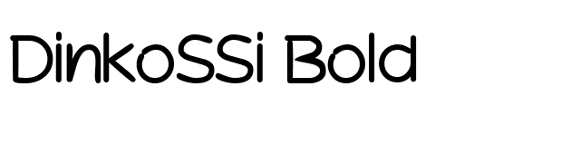 DinkoSSi Bold font preview