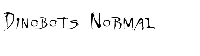 Dinobots Normal font preview