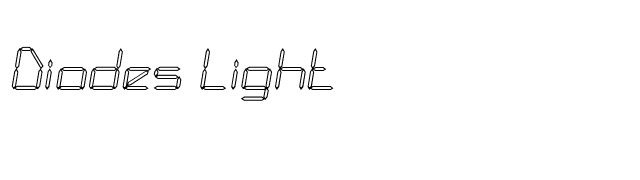 Diodes Light font preview