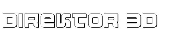 Direktor 3D font preview