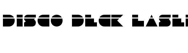 Disco Deck Laser font preview