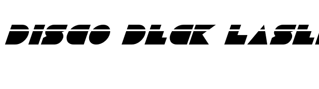 Disco Deck Laser Italic font preview