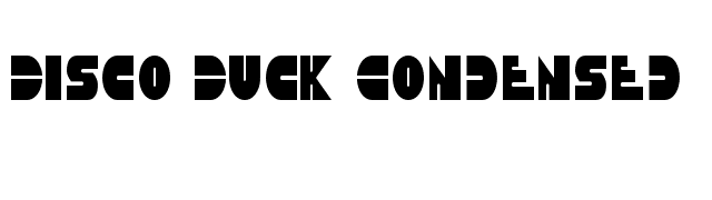 Disco Duck Condensed font preview