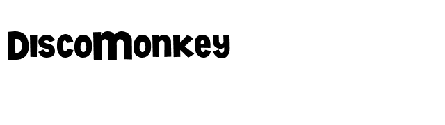 DiscoMonkey font preview