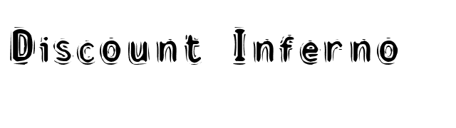 Discount Inferno font preview