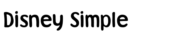 Disney Simple Font - FontPalace.com