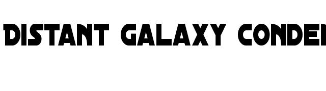 Distant Galaxy Condensed font preview