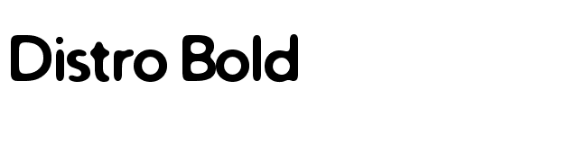 Distro Bold font preview