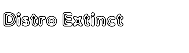 Distro Extinct font preview