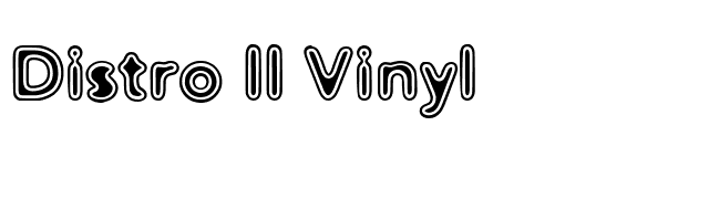 Distro II Vinyl font preview