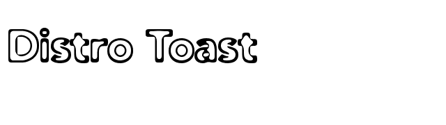 Distro Toast font preview