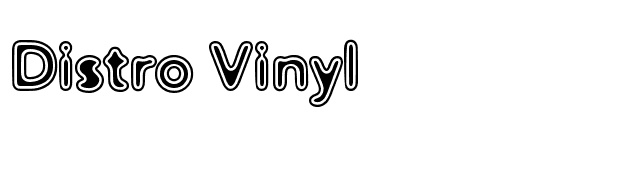 Distro Vinyl font preview