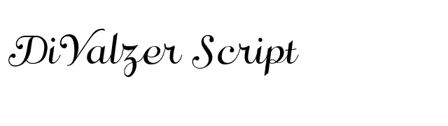 DiValzer Script font preview