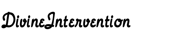 DivineIntervention font preview