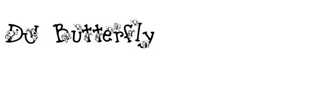 DJ Butterfly font preview