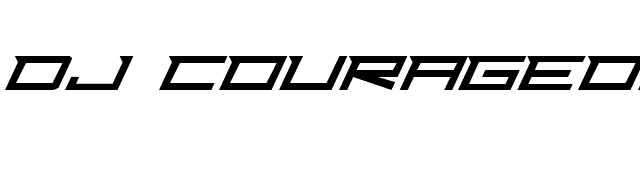 Dj Courageous font preview