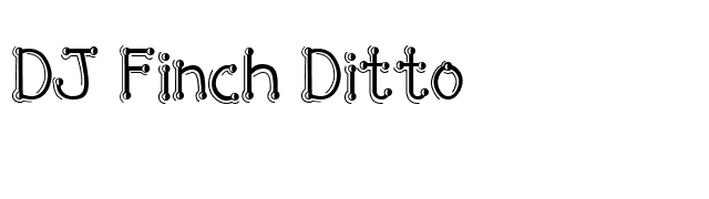 DJ Finch Ditto font preview