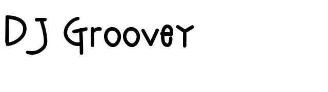 DJ Groovey font preview