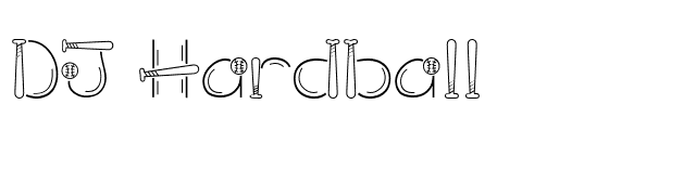 DJ Hardball font preview