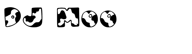 DJ Moo font preview