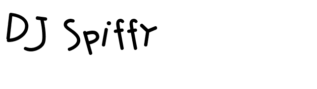 DJ Spiffy font preview